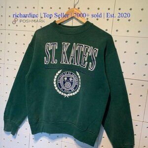 St Kates College Of St Catherine Sports Sweatshirt shirt green richardinc